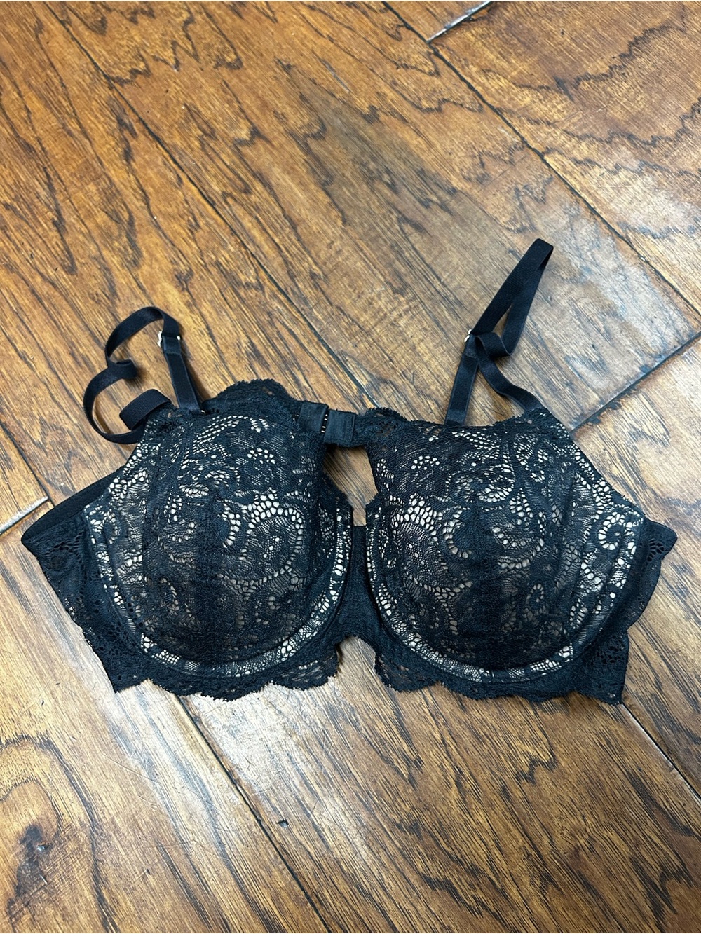 ThirdLove Black 24/7 Lace Balconette Bra Size 38A 1/2